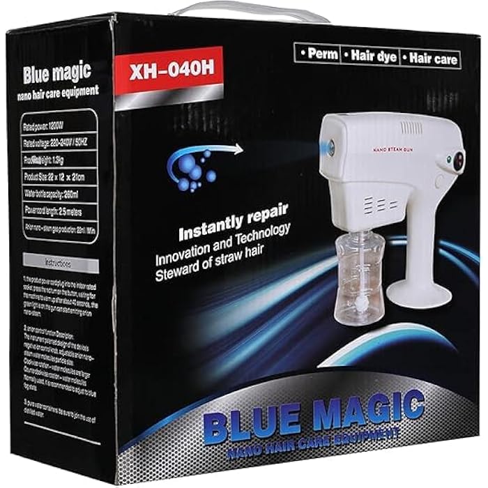 Blue Magic Hair Care Device, Model XH-040H, Instant Repair, Steam Technology, Hair Dye, Perm - Image 1